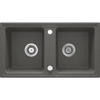 Deante Dřez Zorba 2 komory, granit - ZQZ T203 antracit metalic