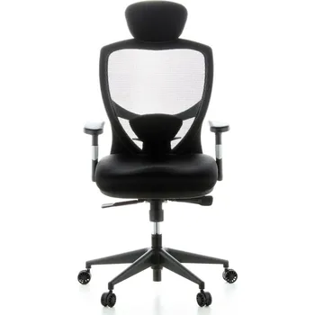 hjh OFFICE Kancelářská židle / Šéfovské křeslo VENUS BASE (černá)