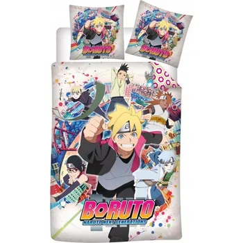 Prostěradlo Prostěradlo Boruto Ninja Squad 140×200 cm, 63×63 cm mikrovlákno