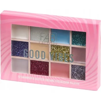 Oční stíny Paletka třpytivých očních stínů - 12 barev