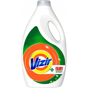 Prací gel Vizir + Fairy Effect Tekutý prací prostředek na barevné prádlo a mastné skvrny 2,25 l 50 praní