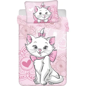 Povlečení Dětské ložní prádlo Disney Marie Aristokočka 100×135 cm, 40×60 cm