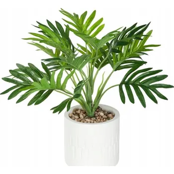 umělá květina UMĚLÁ PALMA v květináči ETNIK, 29 cm VÁZIČKA