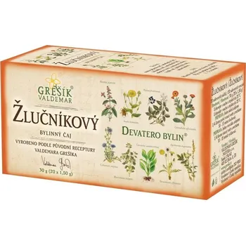 .*Čaj bylinný Žlučníkový 30g (20 x 1,5g, přebal), Grešík (MDT 7.2.2026)