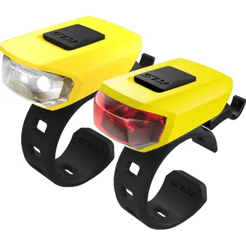 Cyklosvítilna KELLYS Osvětlení set KLS VEGA USB, yellow