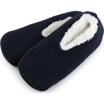 Dámský župan Pánská zimní domácí obuv s protiskluzem - 13 (vel. 39-42) modrá tmavá