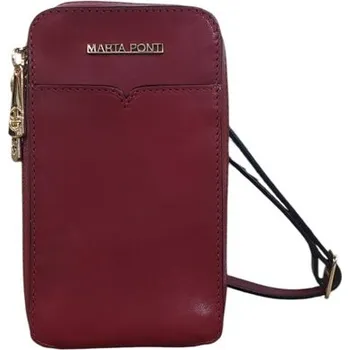 Kabelka Marta Ponti malá kožená kabelka červená 8106217 VERMELHO