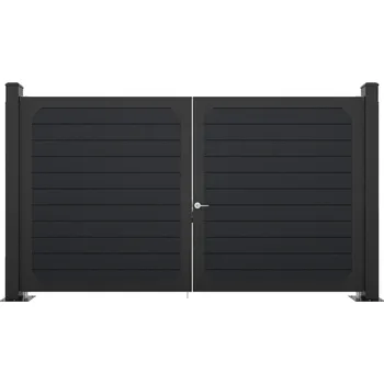 Plot Nextwood Vjezdová brána 320x172 cm WPC NEXTfence - antracit