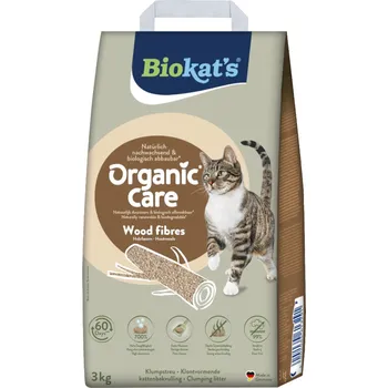 Podestýlka pro kočku 8l (cca 3kg) Biokat’s Organic Care dřevěná vlákna stelivo pro kočky