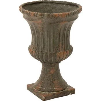Květináč Zelený antik květináč Antiqou French - Ø 40*56 cm