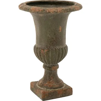 Květináč Zelený antik květináč Antiqou French - Ø 48*71 cm