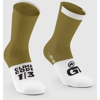Pánské ponožky ponožky ASSOS GT Socks C2 Millennio Ocher 0