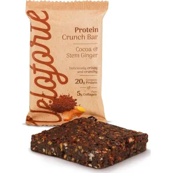 tyčinka Veloforte Cocoa & sten Ginger Protein Crunch Bar s collagenem