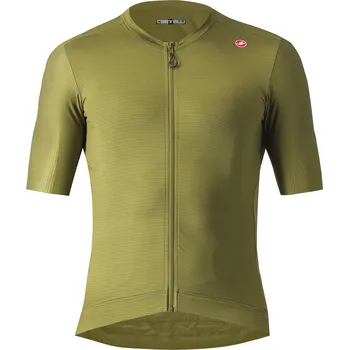 cyklistický dres dres Castelli Espresso Jersey Sage/Electric Lime XL