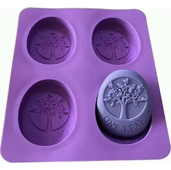 Mýdlo Silikonová forma na mýdlo strom života II. - 4ks
