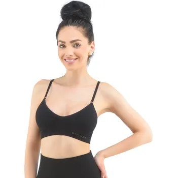 Podprsenka Podprsenka sportovní s vycpávkami Eco Bamboo - černá - S/M