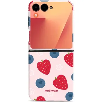Pouzdro na mobilní telefon Odolný obal Mobiwear Elite Pro - Samsung Galaxy Z Flip 7 - EP84E Jahody a borůvky - VÝPRODEJ (Odolné pouzdro, obal kryt Mobiwear Elite Pro - maximální ochrana mobilu Samsung Galaxy Z Flip 7 - EP84E Jahody a borůvky, zesílené hrany, přesné výřezy, pohodlné