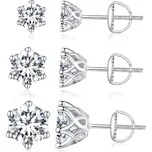 Elenys stříbrné pozlacené peckové náušnice Brilla s moissanitem 18K bílé zlato Karátová váha a velikost kamene: 1.0 ct / průměr 6.5 mm