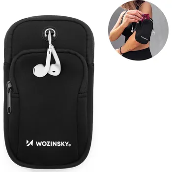 Pouzdro na mobilní telefon WOZINSKY Sportovní pouzdro na telefon ČERNÁ
