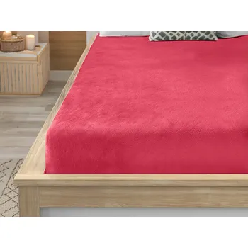 Bytový textil Prostěradlo mikroplyš SOFT 180x200 cm červené