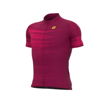 cyklistický dres dres ALÉ SOLID TURBO Bordeaux XXL