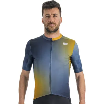 cyklistický dres dres Sportful Rocket Jersey Galaxy Blue Blue Sea Golden Oa XXL
