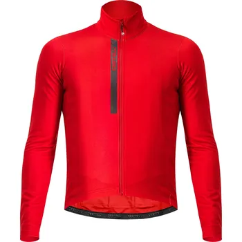 cyklistický dres dres s dlouhým rukávem Castelli Entrata Thermal Jersey Rich Red/Black XL