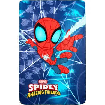 Dětská deka Dětská deka Spidey a přátelé 100x150cm fleecová deka pro kluky do školky
