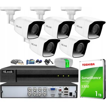 Bezpečnostní kamera Monitorovací sada pro rozšíření 5 kamer FullHD Záznamník 8 kanálů 1TB