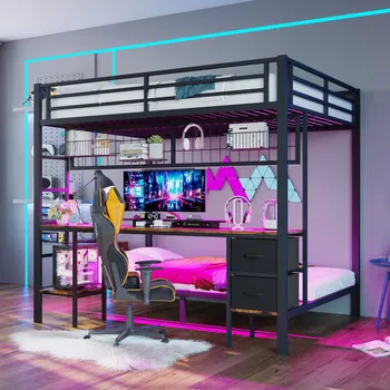 Postel Jednolůžková kovová postel Arhatreya 90x200 černá