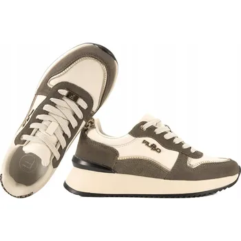 Dámské polobotky FILIPPO DP7103 DÁMSKÉ POLOBOTKY SNEAKERS NA KLÍNKU KOŽENÉ 37 Béžová