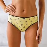 Blancheporte Sada 4 kalhotek midi se sladěným motivem včel černá/žlutá 42/44