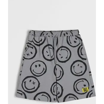 Chlapecké kalhoty Sinsay - Volné šortky Smiley - šedá - 087HW-09X - 087HW-09X-152
