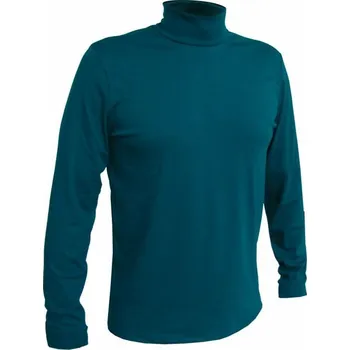 Pánské tričko Pánské tričko s rolákem, dlouhý rukáv KIMOB 901 tm.zelená 3XL