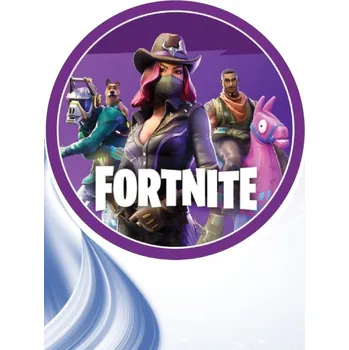 Jedlá dekorace na dort "Fortnite 2" 20 cm (Fondánový list NEVYŘEZÁNO)