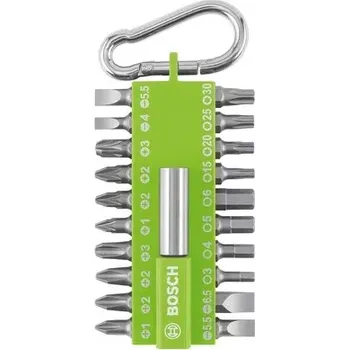 Bit Bosch Sada 21 šroubovacích nástavců s karabinou, světle zelená (2.607.002.823)