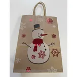 tianDe Dárková papírová taška "Sněhulák" 15x8x21 cm