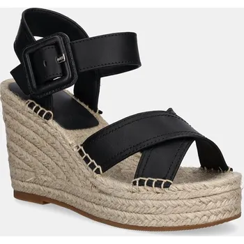 Dámské sandále Kožené sandály BOSS Madeira 50546334.001 černá 99X, EUR 41