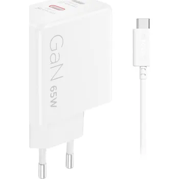 Notebook Lenovo Dual USB-C 65W GaN Charger, white