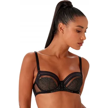 Podprsenka Gossard 20005 černá/stříbrná černý stříbrný Podprsenka BEZ VÝZTUŽE 85E