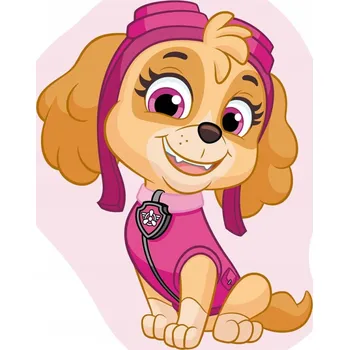 Polštář Polštář tvarovaný růžový Sky Tlapková patrola pro holčičku ozdobný pohodlný