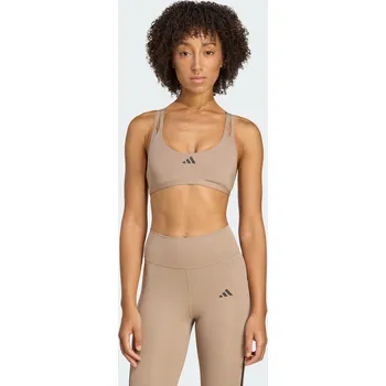 Podprsenka ADIDAS Podprsenka Aeroimpact Luxe Training Light-Support L KAŠTANOVÁ