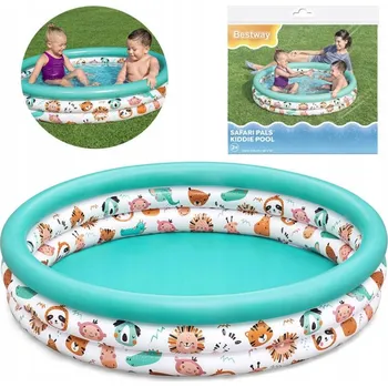 Dětský bazének Bestway Nafukovací bazén brouzdaliště pro děti ZVÍŘÁTKA ZE SAFARI 122 cm 51226