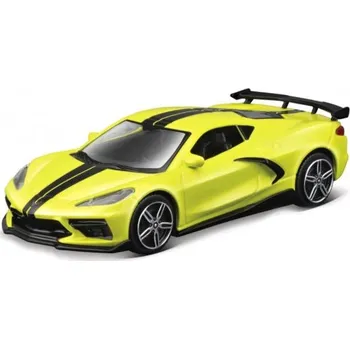 Chevrolet 2020 Corvette, Street Fire Collezione Bburago, žlutá 1:43