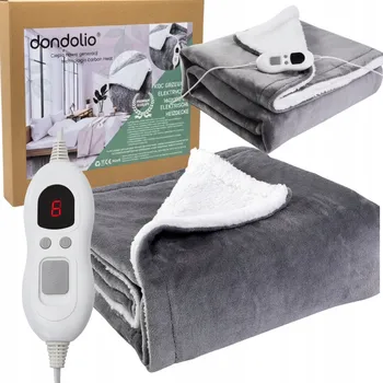 Elektrická deka Hřejivá VELKÁ Energeticky úsporná 180x160 Vyhřívací podložka Ovladač LCD