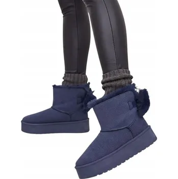 Dámská zimní obuv Tmavě modré dámské sněhule Goroggo, velikost 37