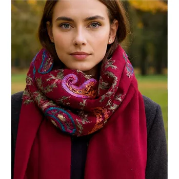 Šála Agrafka šála červená 180 cm - dámská