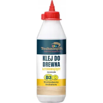 Průmyslové lepidlo Technicqll Lepidlo na dřevo rychle lepivé, bezbarvé D3 500 ml