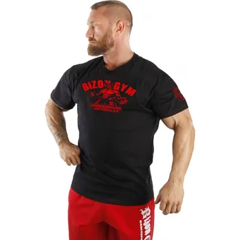 Bizon Gym Triko 200 - černá/červená Černá M