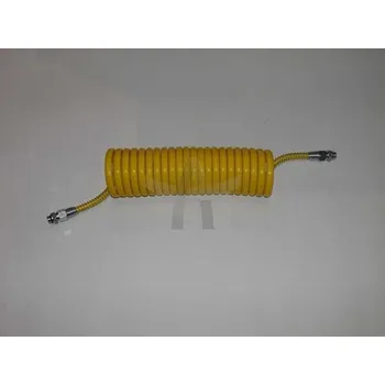 Příslušenství ke kompresoru Spirálová pneumatická hadice M16 žlutá PA/M16/6,5M/Z